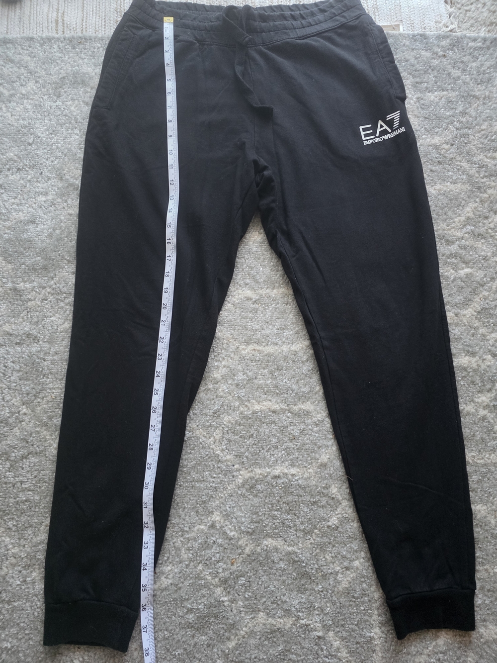 Emporio Armani EA7 Men's Black Jogger Pants - Picture 7 of 13